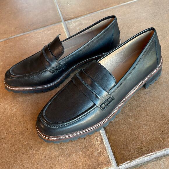 Madewell The Corinne Black Lug Sole Loafers Versatile Updated Classic size 9 - Picture 8 of 16